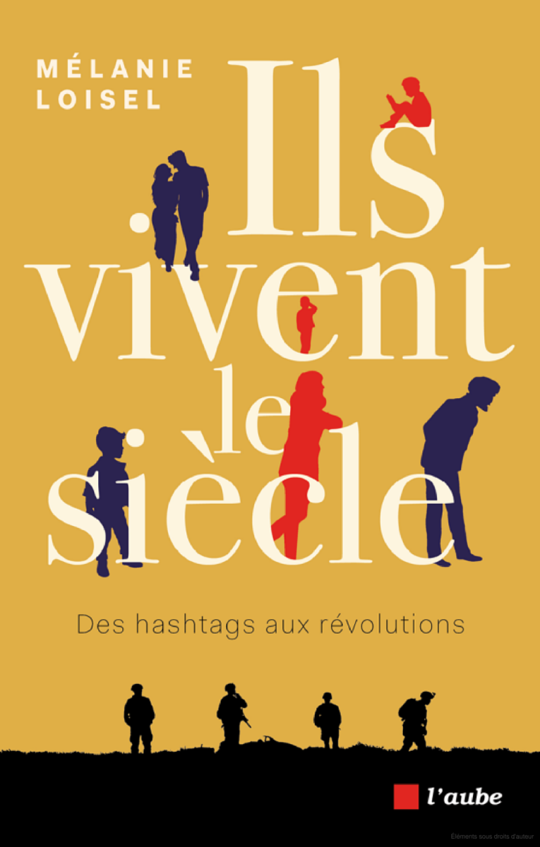 Couverture du livre "Ils vivent le siècle" de Mélanie Loisel, montrant une mosaïque de visages représentant diverses époques et cultures.